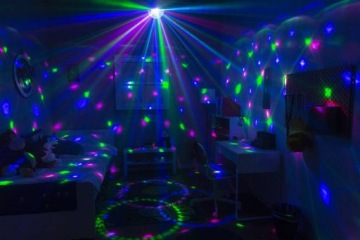 Светодиодный диско-шар световой эффект 9x 1W LED DMX пульт дистанционного управления