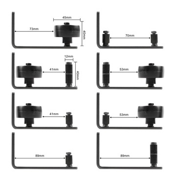 2× НАПРАВЛЯЮЩАЯ НИЖНЯЯ НАПРАВЛЯЮЩАЯ ДЛЯ РАЗДВИЖНЫХ ДВЕРЕЙ САРАРНЫЙ РОЛИК