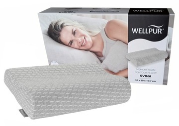 PODUSZKA WELLPUR ORTOPEDYCZNA JSK SZARA KVI