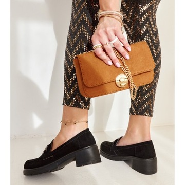 Черные туфли из экокожи Мокасины размер 40