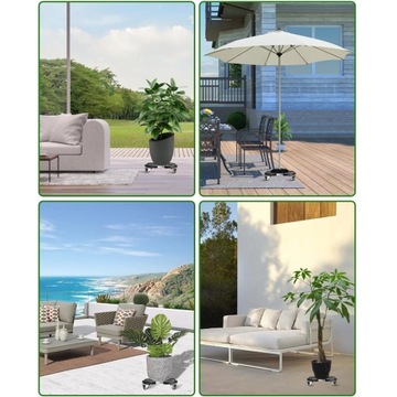 Стоять под цветочной платформой для цветочной платформы на колесах выдвижение 40-48 см.