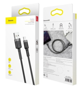 USB-КАБЕЛЬ BASEUS STRONG ДЛЯ LIGHTNING IPHONE IPAD ПЛЕТЕННЫЙ КАБЕЛЬ 2.4A 50см