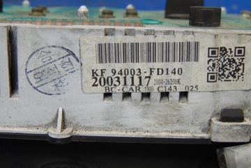 KIA RIO 1.3 PŘÍSTROJOVÁ DESKA 94003-FD140