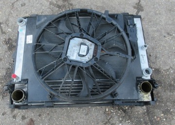BMW E61 07R KOMPLET CHŁODNIC Z WENTYLATOREM
