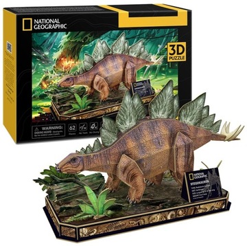 Puzzle 3D STEGOSAURUS Dinozaur NATIONAL GEOGRAPHIC