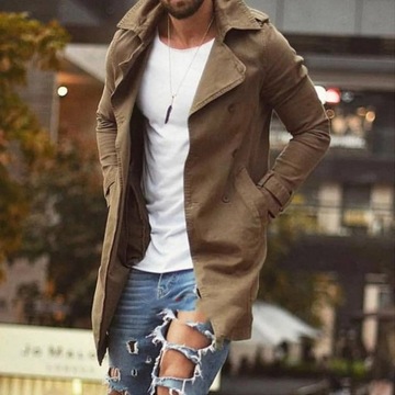 Men's Long Sleeved Mid Length Slim Fit Oversized W