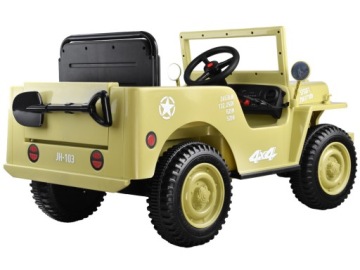 Военный автомобиль с аккумулятором Willys + пультом PA0263