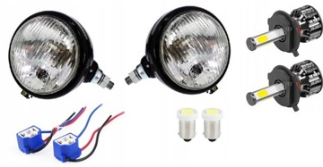 ZESTAW LAMP REFLEKTORY METALOWE CIĄGNIKA URSUS C-360 C-330 Z ŻARÓWKAMI LED!