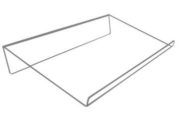 STOJAK PODSTAWKA 40cm PLEXI 3mm na KSIĄŻKĘ, LAPTOP