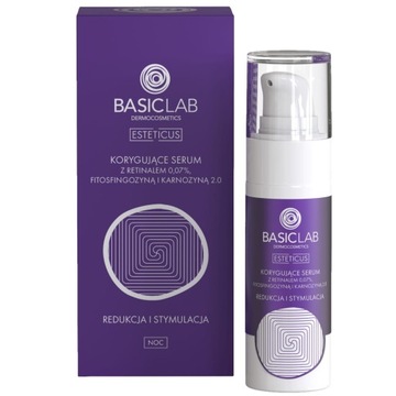 Basiclab KORYGUJĄCE SERUM Z RETINALEM 0,07%