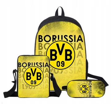 ZESTAW 3D PLECAK TORBA PIÓRNIK BORUSSIA DORTMUND