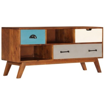 SZAFKA POD TV Z 3 SZUFLADAMI 110X35X50CM DREWNO AK
