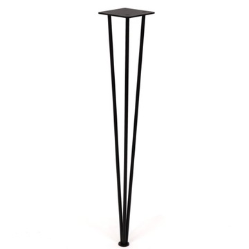 Noga metalowa do stołu loft 72cm piramida czarna
