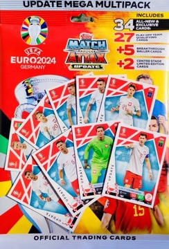 EURO 2024 TOPPS MATCH ATTAX UPDATE MEGA MULTIPACK POLSKA LIMITED