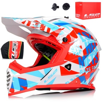 KASK MOTOCYKLOWY LS2 MX437 EVO CROSS QUAD ATV r.M