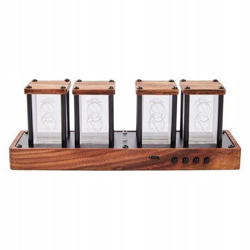Светодиодные часы RGB Nixie Tube Clock для будильника