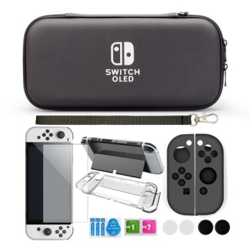 NINTENDO SWITCH 1 POKROWIEC FUTERAŁ ETUI OCHRONNE WZMOCNIONE CASE ZESTAW