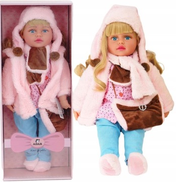 DUŻA LALKA 60 CM, MÓWI I ŚPIEWA, BOBASY, LALKI 4b