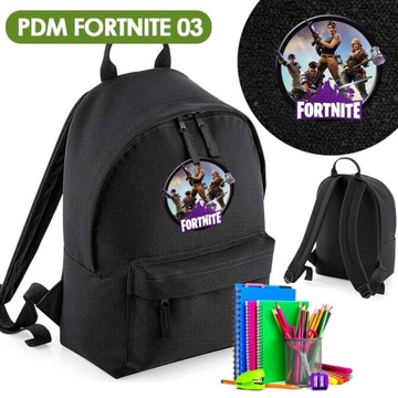 PLECAK SZKOLNY TORNISTER CZARNY PDM FORTNITE 03