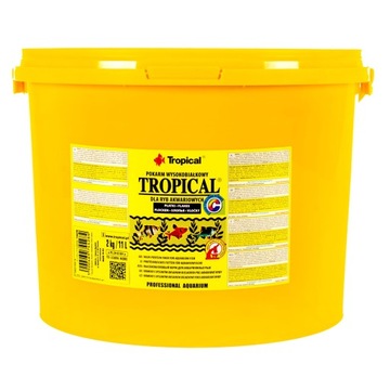 Wysokobiałkowy pokarm dla ryb akwariowych mięsożernych TROPICAL 11L