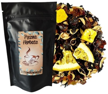 KLEMENTYNKA - Herbata owocowa POMARAŃCZE MARAKUJA (50 g) super owocowa