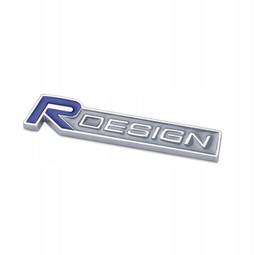 EMBLEMAT znaczek NAPIS chrom metal R DESIGN VOLVO