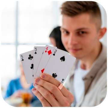 ТРАДИЦИОННЫЕ ИГРОВЫЕ КАРТЫ ДЛЯ ПОКЕРА BRIDGE FAMILY CARD ИГРОВАЯ КОЛОДА 54 ШТ.