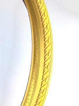 Opona rowerowa żółta 700x45C 28x1 5/8x1 3/4