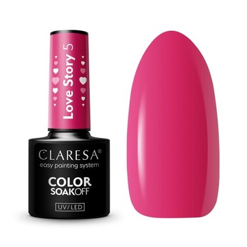 CLARESA lakier hybrydowy LOVE STORY 5 UV/LED 5g