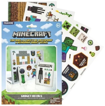 Naklejki MINECRAFT 102 szt. w zestawie Paladone