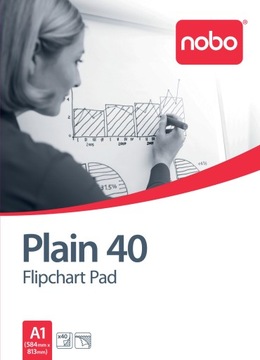 Blok do flipchartu NOBO 40 kartek 58x81 cm gładki