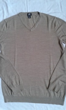 H&M luksusowy sweter wełna merino