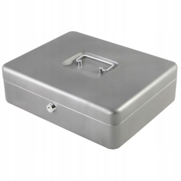 МЕТАЛЛИЧЕСКАЯ КАССЕТА ДЛЯ ДЕНЕЖНЫХ БАНКНОТ МОНЕТЫ БАНКНОТЫ с зажимом БОЛЬШОЙ XXL