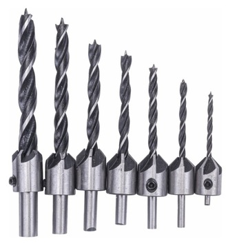 НАБОР СВЕРЛ ПО ДЕРЕВО С ЦЕНКОВЫМ СВЕРЛОМ 7