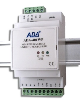 Измерительный модуль 1-WIRE на MODBUS-RTU ADA-401WP