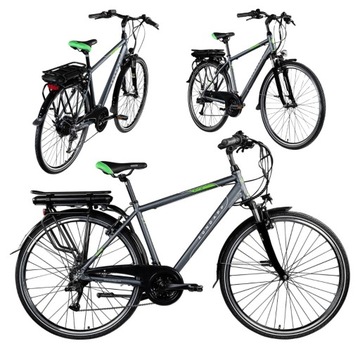 Rower elektryczny Zundapp E-Bike Trekking Z80S 700c MĘSKI szary