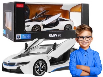 zdalnie sterowane autko BMW i8 1:14 RASTAR auto + otwierane drzwi + pilot