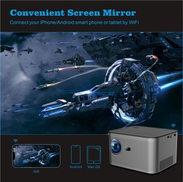 HY350 Умный проектор для дома и кемпинга с электрофокусом Android11 ​​1080P