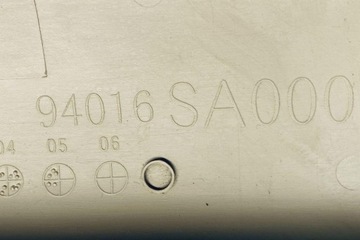 JINÉ DÍLY ZAKONČENÉ SUBARU FORESTER (SG_) 94016SA000 1.99L GASOLINE