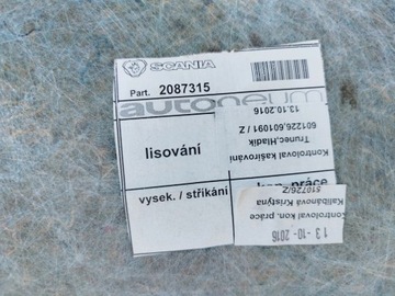 ОБИВКА, ПОТОЛОК КРЫШИ SCANIA