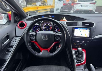 Honda Civic IX Hatchback 5d 1.8 i-VTEC 142KM 2015 Honda Civic 1,8 LIFT Perla Sport Navi Bezwypadkowy Kamera Led Serwis, zdjęcie 19