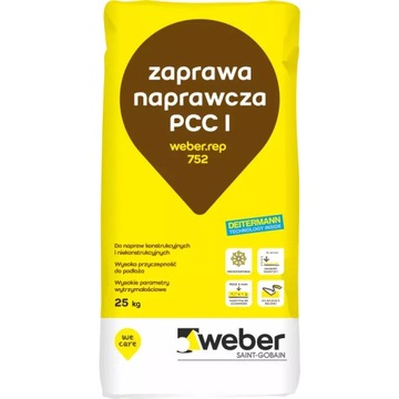 Zaprawa naprawcza PCC I weber.rep 752 25 kg