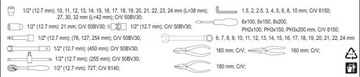 YATO YT-3895 ЯЩИК ДЛЯ ИНСТРУМЕНТОВ 62 ШТ. YATO
