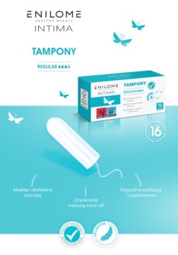 Тампоны Enilome Intima REGULAR 16 шт комфорт и безопасность