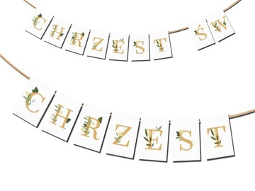 GIRLANDA BANER Chrzest Święty 