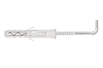 Hak prosty z kołkiem rozporowym 10x haczyk PX-6
