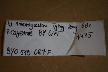 IDEÁLNÍ TLUMIČ ZADNÍ LEVÝ EDC PORSCHE CAYENNE 9Y FACELIFT 1