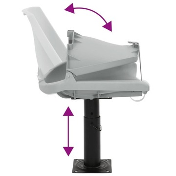VidaXL Складное сиденье-лодочка, 2 предмета, без подушки, 48x51x41 см