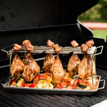 Broil King Wieszak z BRYTFANNĄ podudzia skrzydełka | grillowanie KURCZAKA