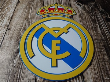 Гаджет клуба Реал Мадрид Герб на стену для гостиной, подарок мужу, парню